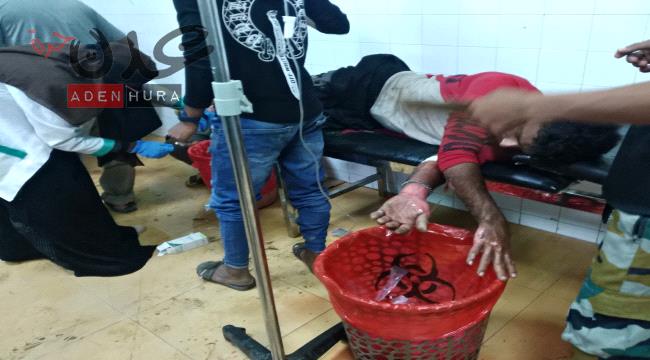 محدث .. مصابين في حريق بمدينة الحوطة “صورة”