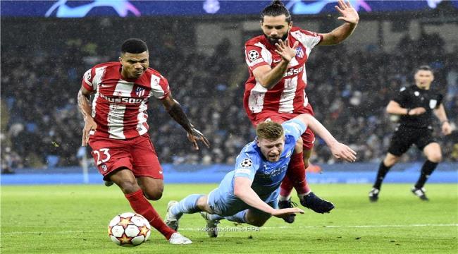 دي بروين يقود مانشستر سيتي لفوز صعب على أتلتيكو مدريد