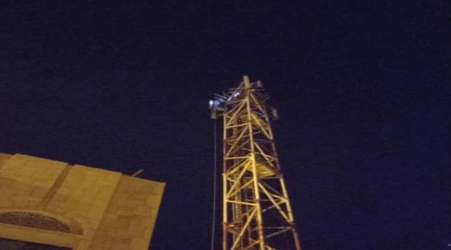 بدء تركيب أبراج عدن نت في محافظة حضرموت