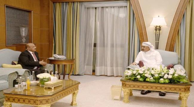 اللواء عيدروس الزُبيدي يستقبل محافظ البنك المركزي