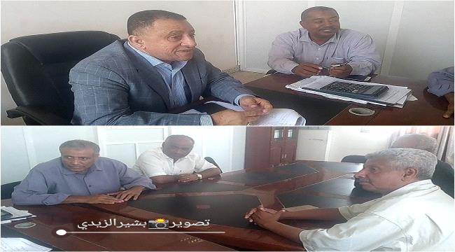 أمين عام محلي أبين يلتقي قيادة مديرية زنجبار لمناقشة تعزيز الموارد المالية