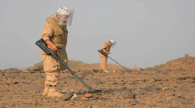 تفكيك (4523) لغما وعبوة ناسفة في شهر أبريل