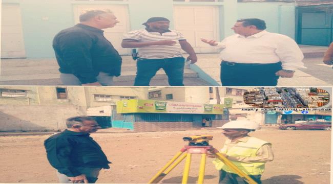 الجاوي يتفقد مشروع اعادة سفلتة شارع السواعي وتجهيزات افتتاح سوق ناصر بالمعلا