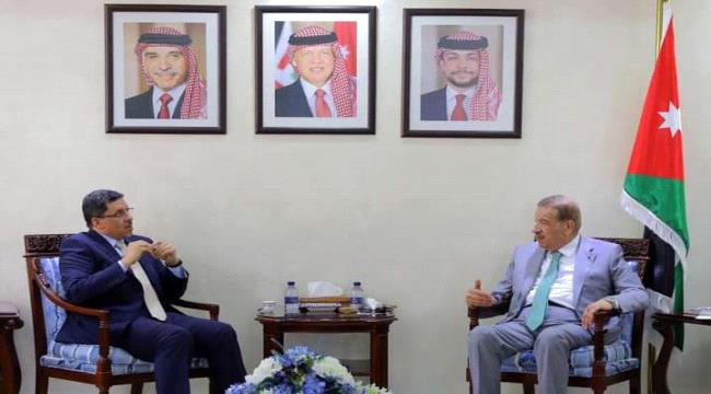 بن مبارك يبحث مع رئيس مجلس النواب الاردني مستجدات الاوضاع في اليمن