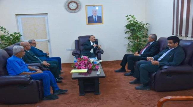 وزير النقل يستقبل نائب رئيس مجلس النواب في عدن 