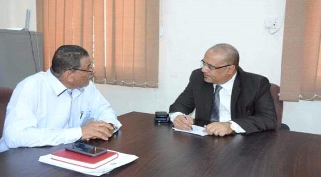 باذيب يناقش مع عطروش تحديات الأمن الغذائي في اليمن