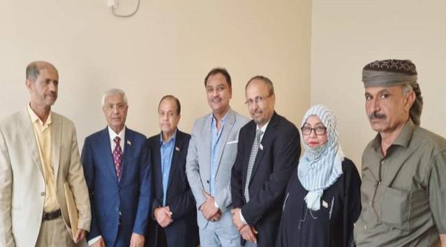 فادي باعوم يستقبل لجنة الحوار الجنوبي في عدن