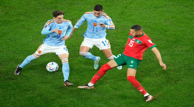 مباراة المغرب وإسبانيا تتجه إلى الأشواط الإضافية