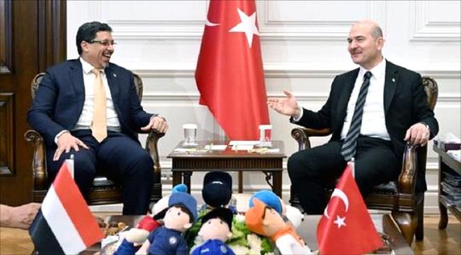 وزير الداخلية التركي: نبذل جهودا حثيثة لإنهاء الاشتباكات وانشاء البنى التحتية في اليمن
