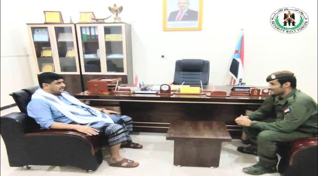 «الربيعي» يلتقي «باعزب» مدير عام شرطة أبين