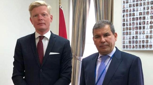 السعدي يبحث مع المبعوث الأممي جهود انهاء الحرب في اليمن