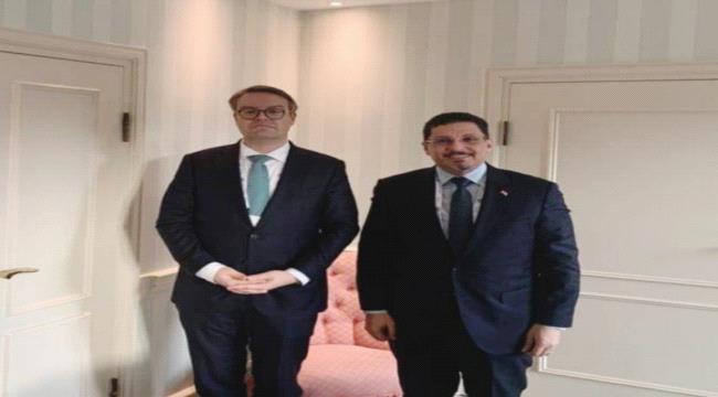 بن مبارك يلتقي توبياس ليندنر وزير الدولة بوزارة الخارجية الألمانية