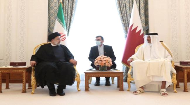 أمير قطر والرئيس الإيراني يعقدان جلسة مباحثات رسمية في الدوحة