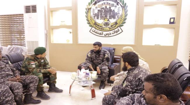 السرحي والفدا يزوران معسكر قوات حماية المنشآت الحكومية