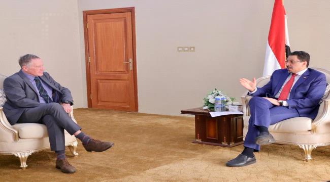 بن مبارك يلتقي رئيس بعثة الامم المتحدة لدعم اتفاق الحديدة 