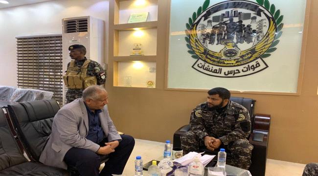 قائد قوات حماية المنشآت يستقبل وكيل محافظة عدن