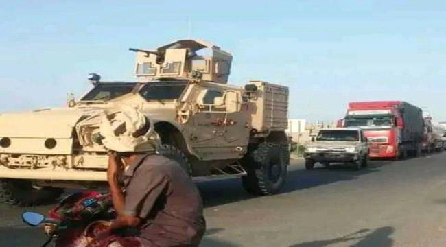 وصول آليات ومعدات "عمالقة اليمن الجديدة" إلى عدن 