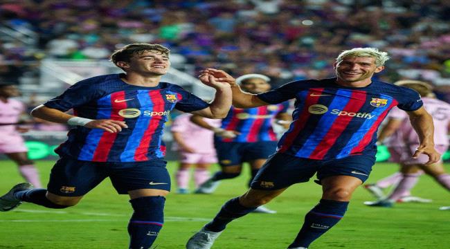 برشلونة يرسل رسائل شديدة اللهجة الخصوم باكتساح إنتر ميامي ودياً