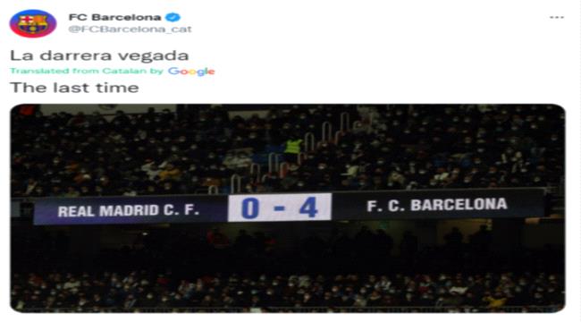 برشلونة يذكر ريال مدريد بالنتيجة المؤلمة 