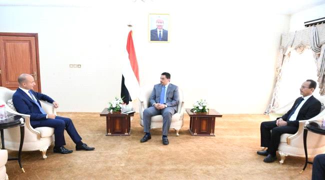 بن مبارك يبحث مع السفير  الفرنسي سبل تعزيز وتطوير العلاقات الثنائية 