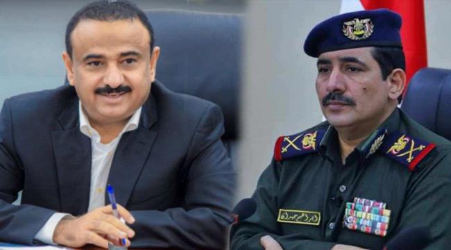وزير الداخلية ومحافظ شبوة  يناقشان الأوضاع الأمنية بالمحافظة
