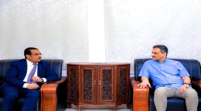 لملس يناقش مع وزير النفط والمعادن تعزيز آليات العمل المشترك ومستجدات وتحديات  المشتقات النفطية 