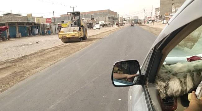 استكمال طريق الوهط صبر بمديرية تبن بلحج