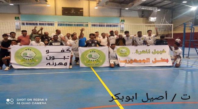 خيبل المهرة يحسم لقب الدوري الممتاز للكرة الطائرة للرجال
