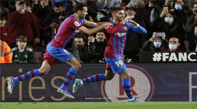 برشلونة يستعد للكلاسيكو بإكتساح أوساسونا 