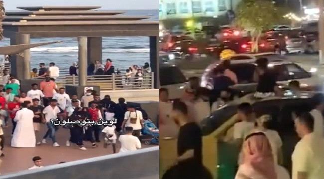 شاهد تحرش جماعي بفتيات في السعودية يثير غضبا كبيرا