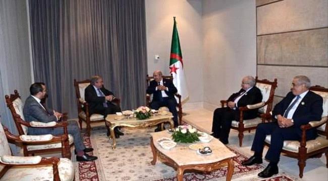 الرئيس الجزائري يستقبل الأمين العام للأمم المتحدة