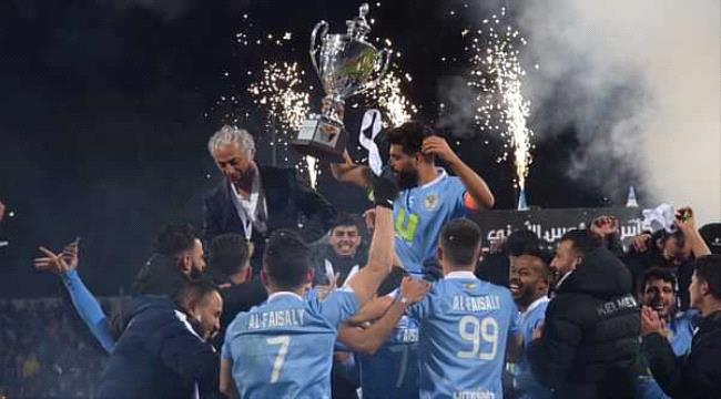 الفيصلي يكتسح الجزيرة ويتوج بطلا للدوري الأردني للمرة 35 في تاريخه