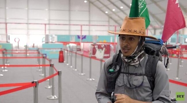 من جدة إلى الدوحة .. سعودي يمشي 55 يوما دعما لمنتخب بلاده في كأس العالم