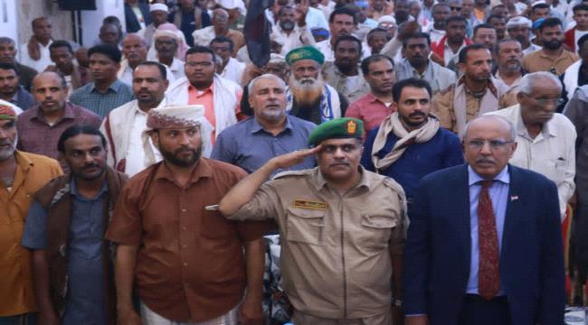 انتقالي الشحر ينظم احتفالاً جماهيرياً بمناسبة أعياد أكتوبر ونوفمبر