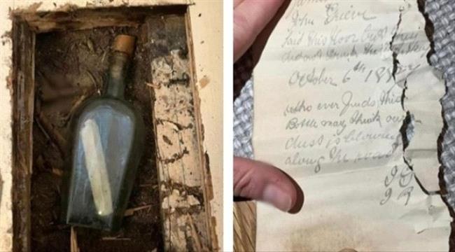تكتشف رسالة عمرها 135 عاماً تحتوي ملاحظة غريبة في منزلها