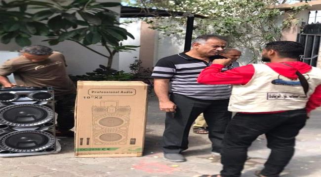 تسليم معدات شاشات عرض مباربات كاس العالم بالمعلا