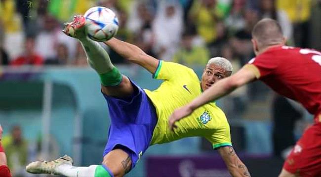 هدفا البرازيل على صربيا.. ريتشارليسون يسجل أجمل هدف في كأس العالم (فيديو)