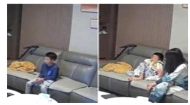 يعاقبان طفلهما المدمن على التلفزيون بطريقة غريبة