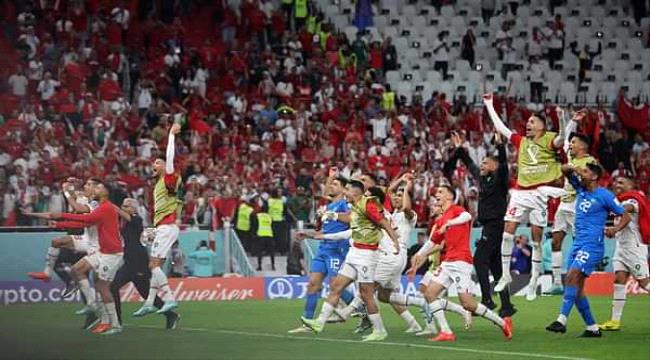 ترتيب مجموعة المغرب بعد الفوز على بلجيكا