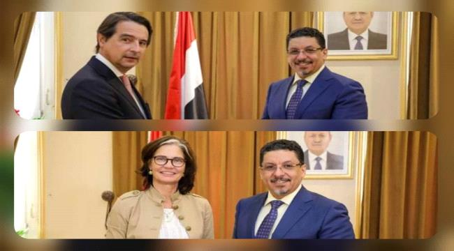 وزير الخارجية يتسلم نسخ من اوراق اعتماد سفيري الدنمارك والبرتغال