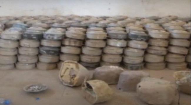 العمالقة تكشف مئات الالغام في شبوة 