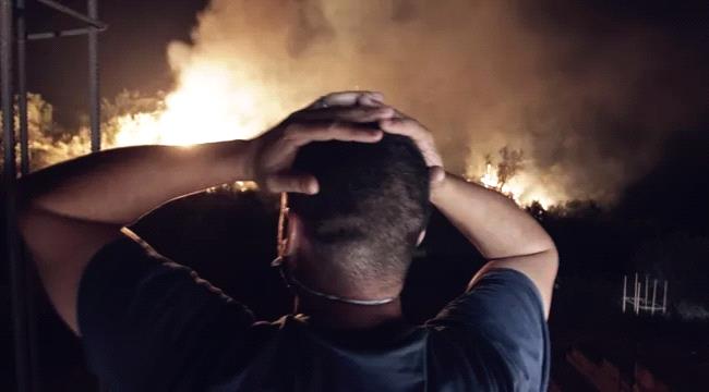 العراق .. حريق ضخم في أحد فنادق أربيل "فيديو" 