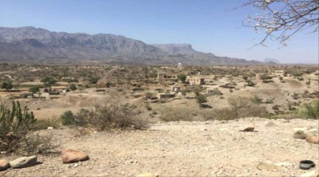 المليشيات الحوثية تقصف منطقة مرخزة بالضالع