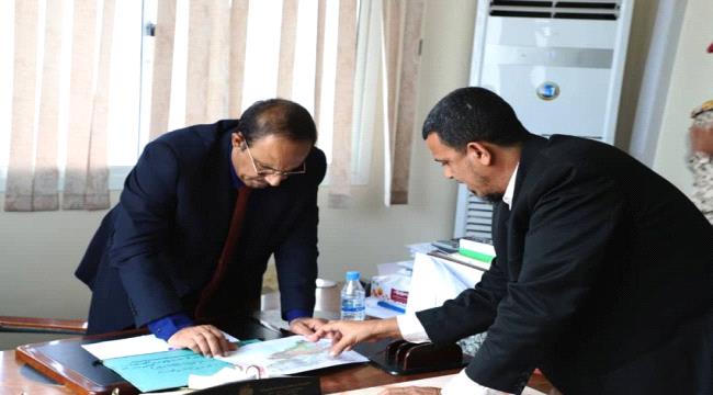 بن ماضي يطلع على سير نشاط فرع هيئة المساحة الجيولوجية والثروات المعدنية