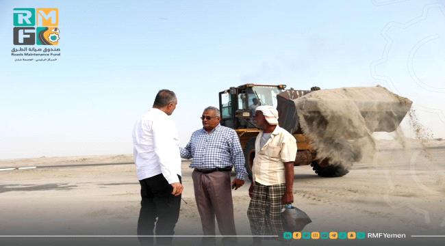أبين.. الماس يثني على إزاحة الرمال من الخط الدولي بين عدن والمحافظات المجاورة