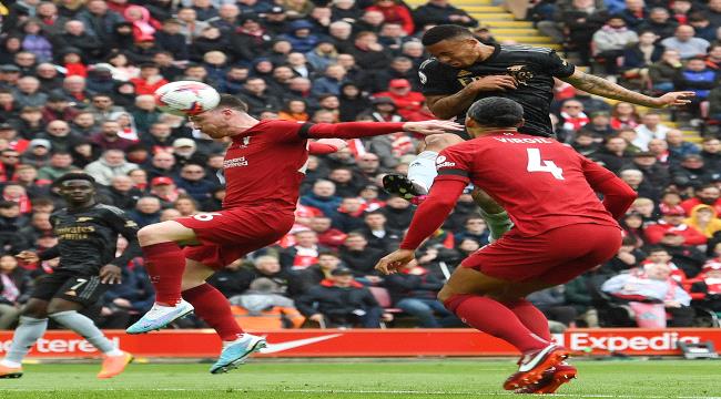 ارسنال يفقد نقطتين بالتعادل مع ليفربول في الدوري الإنجليزي الممتاز