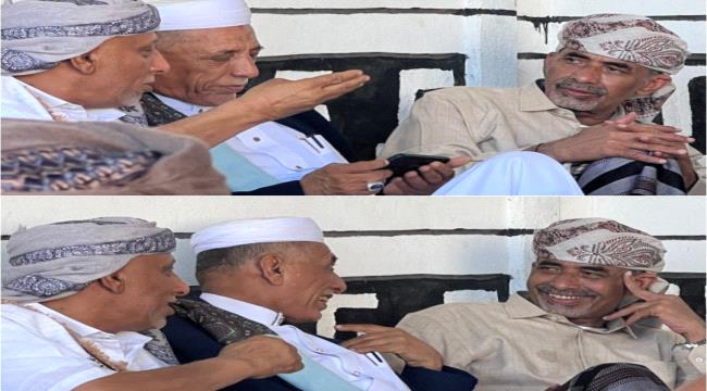 المناصب يزورون اللواء محمود الصبيحي في منزله بالصبيحة