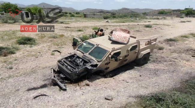 سقوط جرحى في استهداف مركبة عسكرية في منطقة "البقيرة" -أبين