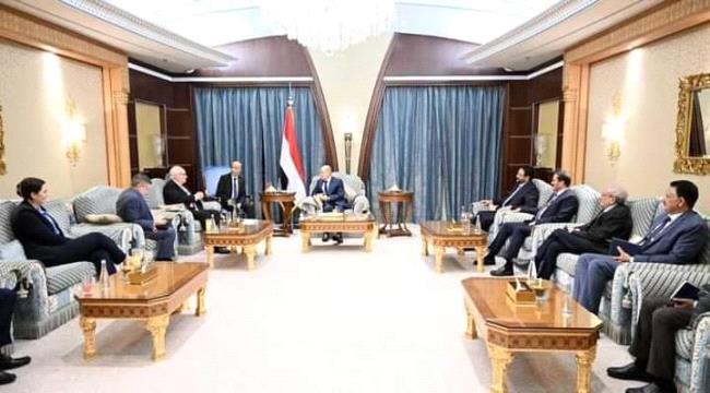 الرئيس العليمي يستقبل المبعوث الأميركي