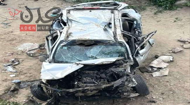 فاجعة في يافع.. مصرع وإصابة 9 أشخاص في حادث مروري مرّوع 